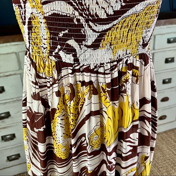 Anthropologie Whimsical Panther Maxi Dress M - Picture 12 of 16